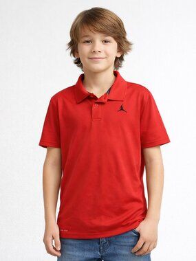 Nike Air Jordan Red Polo Shirt Size XL